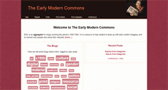 Desktop Screenshot of commons.earlymodernweb.org