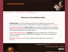 Tablet Screenshot of earlymodernweb.org